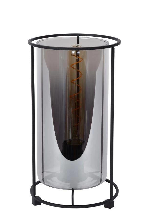Lucide DOUNIA - Tischlampe - Ø 15 cm - 1xE27 - Schwarz - UIT